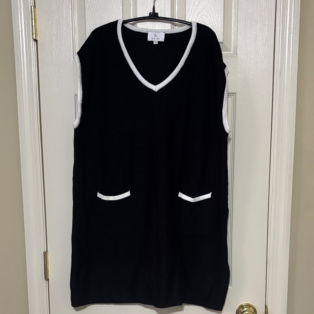 Knit sweater mini dress